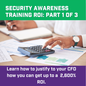 security awareness training ROI
